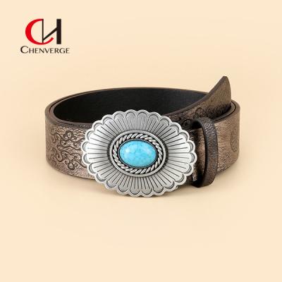China Western Style Cool Girl Custom Metal Belt Buckles Vintage for Women for sale