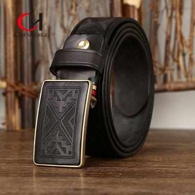 中国 Standard Width Genuine Leather Belt For Professional Occasion First Layer Of Cowhide 販売のため