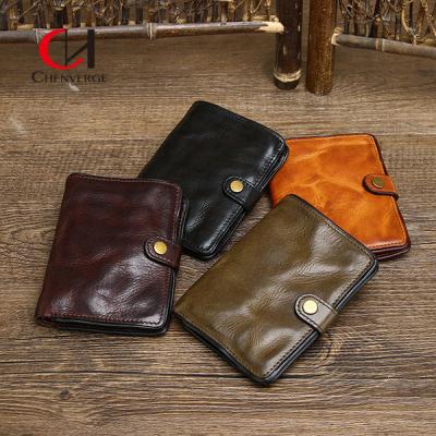 China 5.8 Inches Length Genuine Leather Purse Standard Width For Business Meeting Te koop