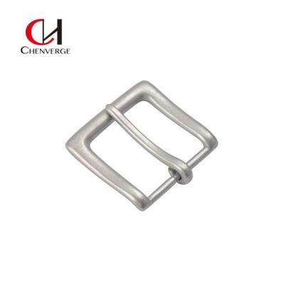 China Erosion Resistant Pin Belt Buckles 40mm Antirust Silver Square for sale