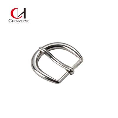 China Antiwear D Type Nickel Belt Buckle , Corrosion Resistant Heel Bar Belt Buckle for sale