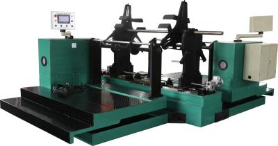 China Fabricante de máquinas de remolque de transformadores semiautomáticos de doble cabeza en venta