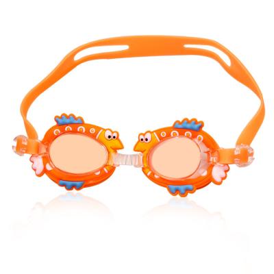 China Cartoon Wide View Cute Animal Anti Fog Swimming Goggles UV400 For Kids for sale