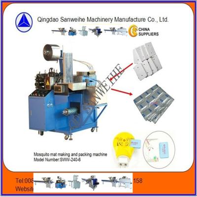 China SWW 240 6 Mosquito Mat Making Machine  Liquid Dosing 2.7kw Automatic Making Machine for sale
