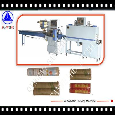 China SGS Long Dry Noodle Packing Machine 220V Auto Shrink Wrapping Machine for sale