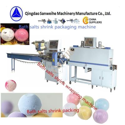 China SWSF 590 High Speed Shrink Wrapping Machine PLC Control Bath-Salt Packaging Machine for sale