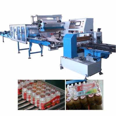 China Anti Theft Shrink Wrap Packing Machine Multiple Rows Bottles Shrink Wrap Machine for sale