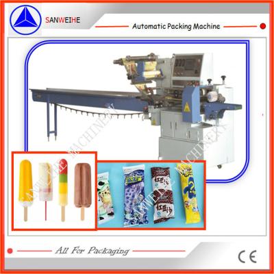 China PLC Controlling Flow Wrap Packing Machine  Ice Lolly Moon Cakes 4.6KW for sale