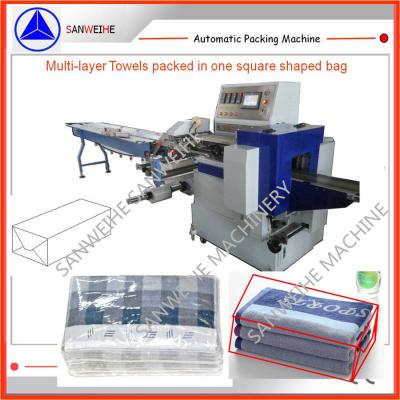China Multi Layered Stacked Towels Drink Packaging Machine  SWWF 800 Shrink Wrap Packaging for sale