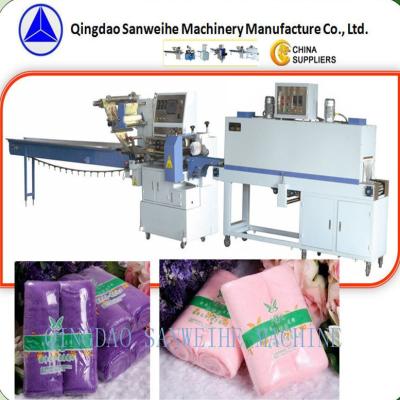 China Edelstahl-Heizungs-automatische Schrumpfverpackungs-Maschinen-Schalen-Verpackungsmaschine zu verkaufen