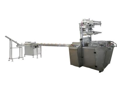 China X-Fold Type Rice Cake Biscuit Wrapping Machine for Solid Material 4800*1100*1850mm for sale