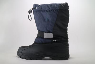 中国 Black Kids Snow Boots Flat Heel  27-36 Size Warm Waterproof 販売のため