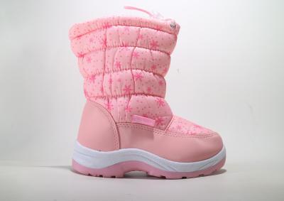 中国 Leather Unisex Kids Winter Boots Flat Heel childrens warm boots 販売のため