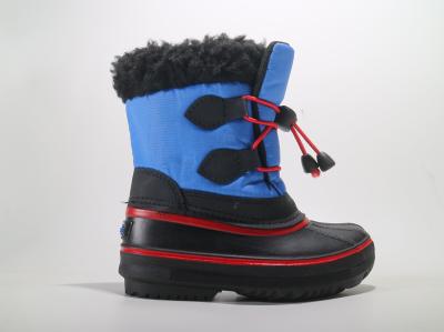 中国 Black Childrens Snow Boots Lightweight childrens winter boots 販売のため