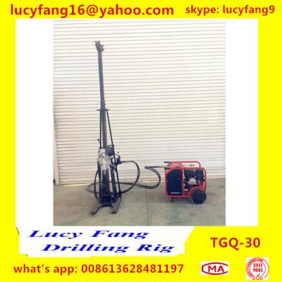 China China Made Cheapest TGQ-30 Mini Drilling Rig for Soil Investigation 30 Depth for Hill Area for sale