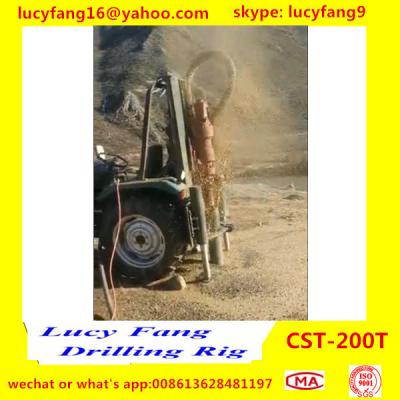 China China Factory Price Good Quality Tractor Mounted Mobile Hydraulic Water Well Drilling Rig For 100-200m Depth for sale
