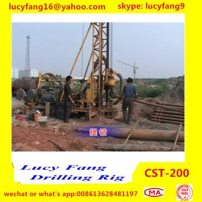 China China Popular Good Quality Crawler Mounted Mobile  CST-200 Rotary Water Well Drilling Rig For 200 m Depth for sale