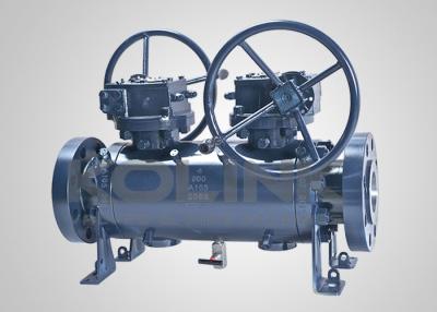 China API 6D DBB Ball Valve Double Block & Bleed, Bubble Tight Seal, Flanged for sale