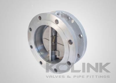China Flanged Double-door Wafer Check Valve Stainless Steel Resilient & Metal Seated for sale