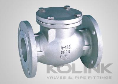 China JIS Swing Check Valve CF8 CF8M SCS13A SCS14A Flanged Damper Available for sale