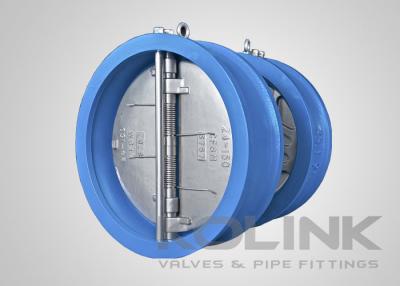 China Ductile iron Duo check valve Dual-plate Wafer Type Rubber Resilient Seated for sale