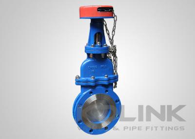 China Bonneted Pneumatic Knife Gate Valve Flanged , Cast Or Fabricated Body , Chain Wheel Option for sale
