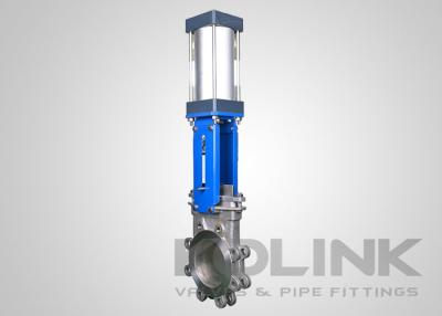 China Pneumatic Actuated Knife Gate Valve, Wafer/Lugged/Flanged Automated Knife Valve for sale