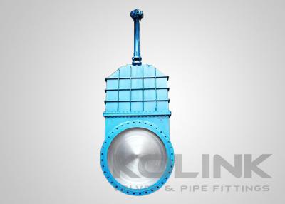 China Large Knife Gate Valve Fabricated Body Bolted Bonnet Flanged Long Life Span for sale