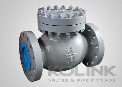 China Bolted Cover Piston Check Valve Cast Steel Spring Loaded Lift Disc for sale