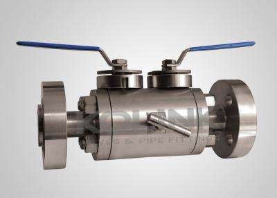 China DBB Ball Valve Double Block & Bleed, Double Ball, Flanged / Screw End for sale