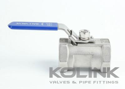 China 1-piece Stainless Steel Ball Valve BSP Screw NPT Reduced bore 1000 WOG for sale
