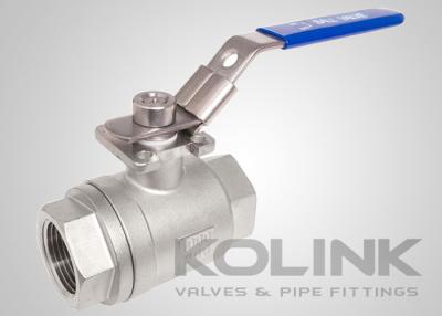 China 2-piece Ball Valve BSPT NPT 1000PSI Full Bore CF8 CF8M Stainless Steel for sale