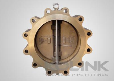 China Bronze Double Door Wafer Check Valve Lugged C95800 AB300 Flanged Long Life Span for sale