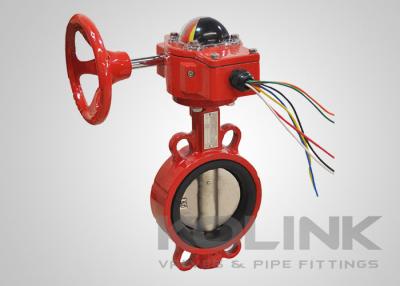 China Fire Protection Resilient Seated Butterfly Valve With Tamper Switch for sale
