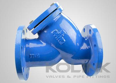 China Ductile Iron Y Strainer GGG40 GGG50 PN10 PN16 PN25 Flanged for sale
