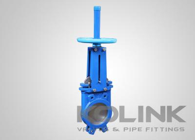 China Ductile Iron Wafer Knife Gate Valve Resilient Seated Rising Stem 2