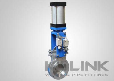 China Pneumatic Knife Gate Valve with Positioner, Solenoid Valve & Limit Switch for sale