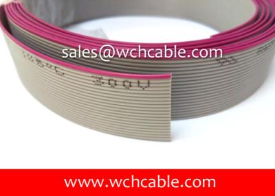 China PVC Flat Ribbon Cable UL2651 #26AWG 26Pins 1.27mm Pitch Tinned Stranded Copper Conductors for sale