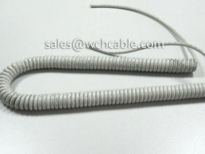 UL21292 TPU Spiral Curly Cable Coiled Cable Spring Cable