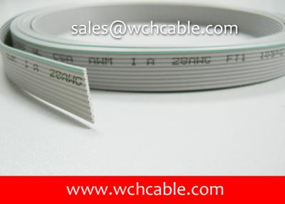 China UL20358 PVC Flat Ribbon Cable Class 2 TS Conductor VW-1 80C 30V for sale
