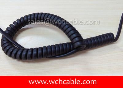 China UL Spiral Cable, AWM Style UL20989 20AWG 2C FT2 105°C 300V, TPE / TPE for sale