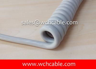 China UL20197 Gas Resistant TPU Sheathed Spiral Cable for sale
