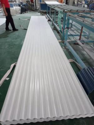 China 3.0mm Thickness PVC Wall Panel White Plastic Corrugated Roofing Sheet for sale