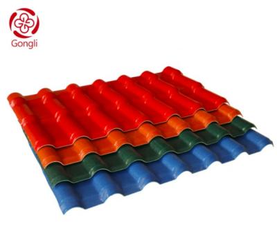 China OHSAS18001 ASA PVC Roof Sheet , 1050mm Corrugated Roof Panels for sale