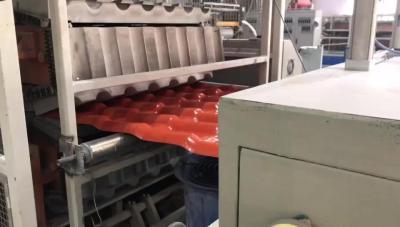 China Folha vermelha arroxeado do telhado do PVC de 1050mm 3layers ASA impermeável à venda