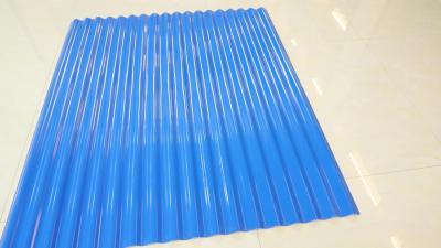 China Da folha azul do telhado da camada 1130mm UPVC da cor 3 do OEM proteção UV à venda