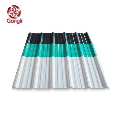China Anti Corrosion 2mm Blue Corrugated Plastic Roofing Sheets Lightweight for sale
