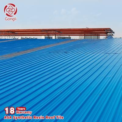 China Lightweight Composite 2.3mm Trapezoidal Roof Sheets Fire Retarding for sale