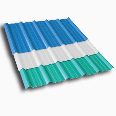 China Weatherproof 11.9m Blue Plastic UPVC Tile Roof Sheet For Apartment for sale
