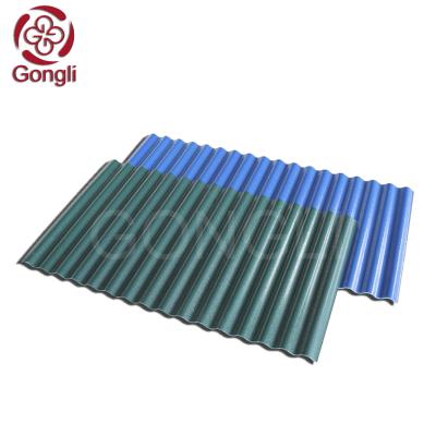 China 10m Pvc Upvc Composite Corrugated Roof Sheets Engineering Roof Tile for sale